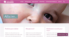 Desktop Screenshot of infor-allaitement.be